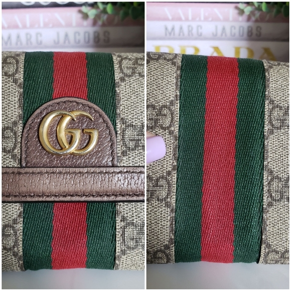 Authentic Pre-owned Gucci Supreme Ophidia GG Continental Flap Wallet - Picture 5 of 16